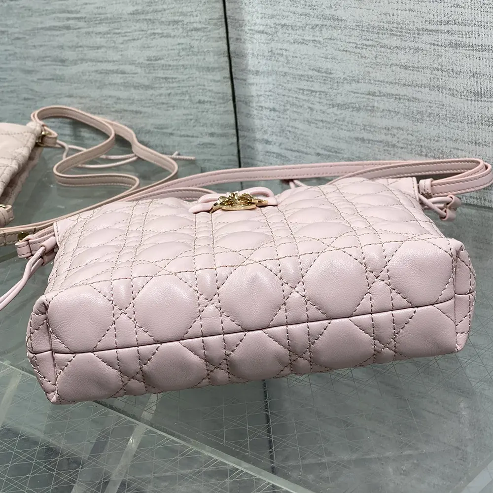 Dior Women Adiorable Mini Bucket Bag Soupir Pink Cannage Lambskin - image 6