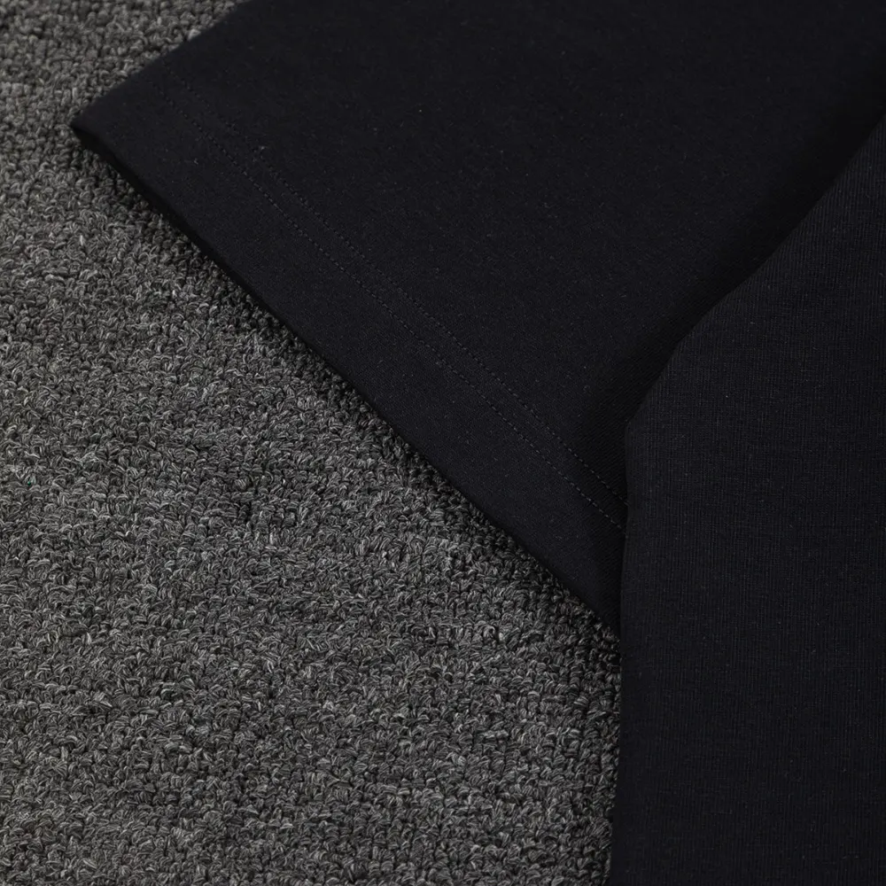 Dior Men T-Shirt with Dior Clover Embroidery Regular Fit Black Cotton Jersey - image 11