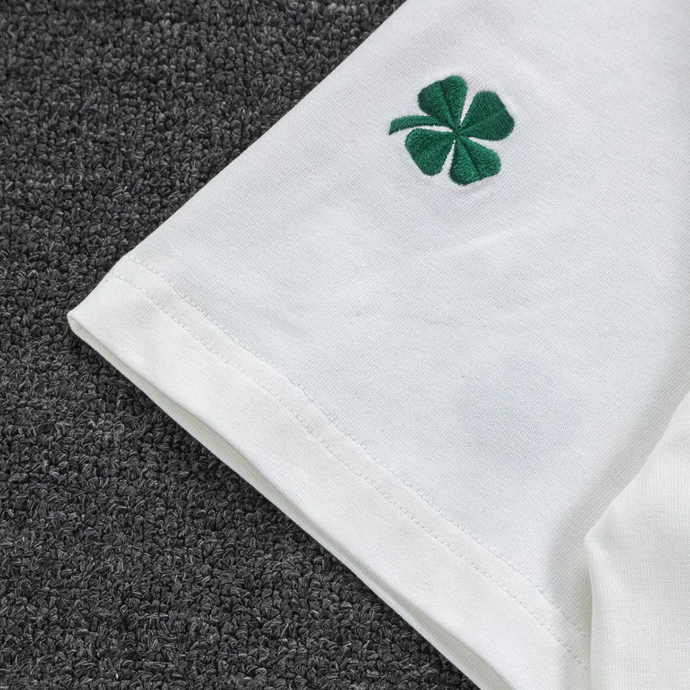 Dior Women T-Shirt with Dior Clover Embroidery Relaxed Fit White Cotton Jersey - image 8