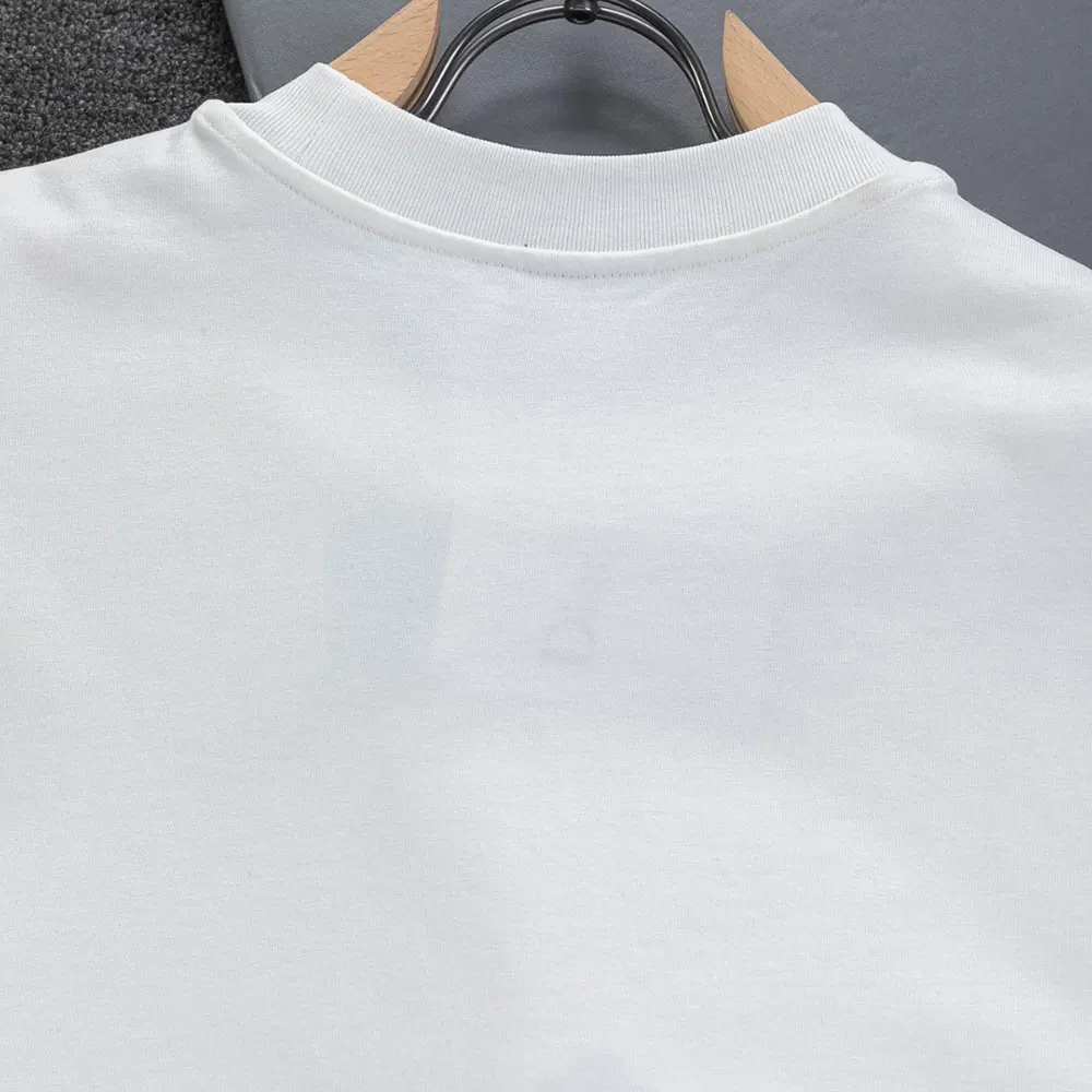 Dior Women T-Shirt with Dior Clover Embroidery Relaxed Fit White Cotton Jersey - image 7