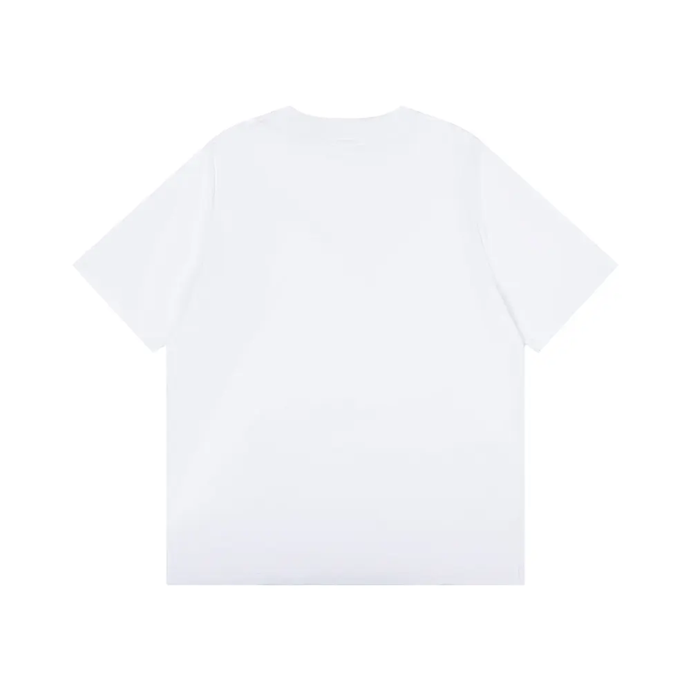 Dior Men T-Shirt with Horse Embroidery Relaxed Fit White Cotton Jersey - image 4