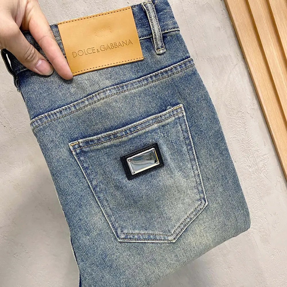 Dolce Gabbana D&G Men Regular Cotton Jeans-GYJCCDG8NR9S9001 - image 7