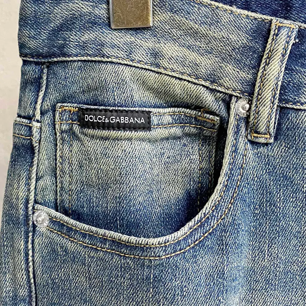 Dolce Gabbana D&G Men Regular Cotton Jeans-GYJCCDG8NR9S9001 - image 5