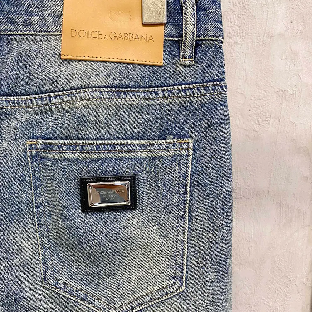 Dolce Gabbana D&G Men Regular Cotton Jeans-GYJCCDG8NR9S9001 - image 8