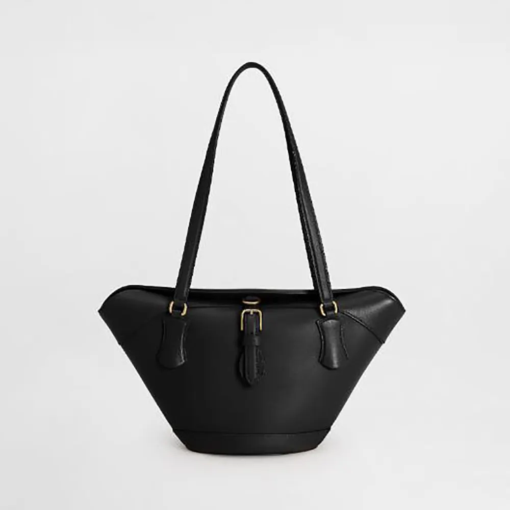 Front view of Dolce Gabbana D&G Women Capri Crow’S Nest-Black shoulder bag