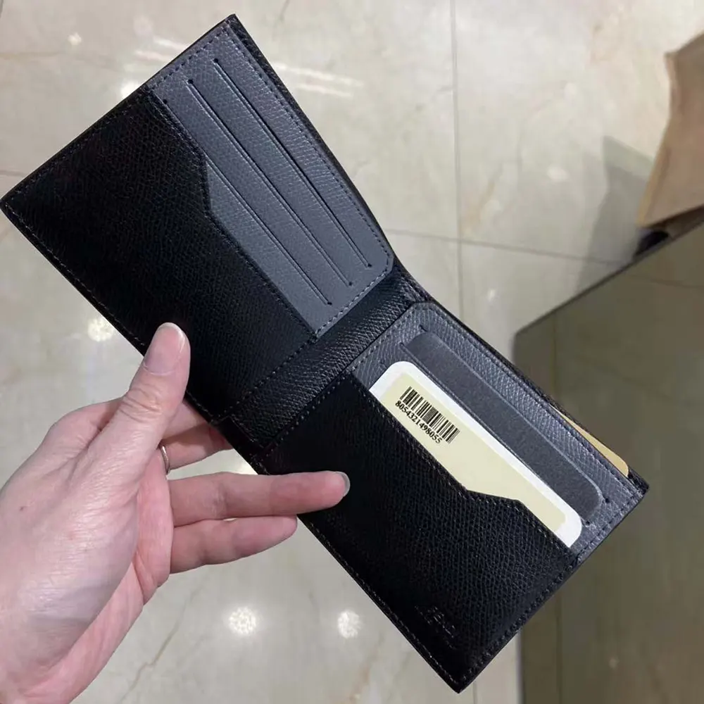 Fendi Men Bi-Fold Wallet in ROMA Logo FF Motif Fabric Gray - image 6