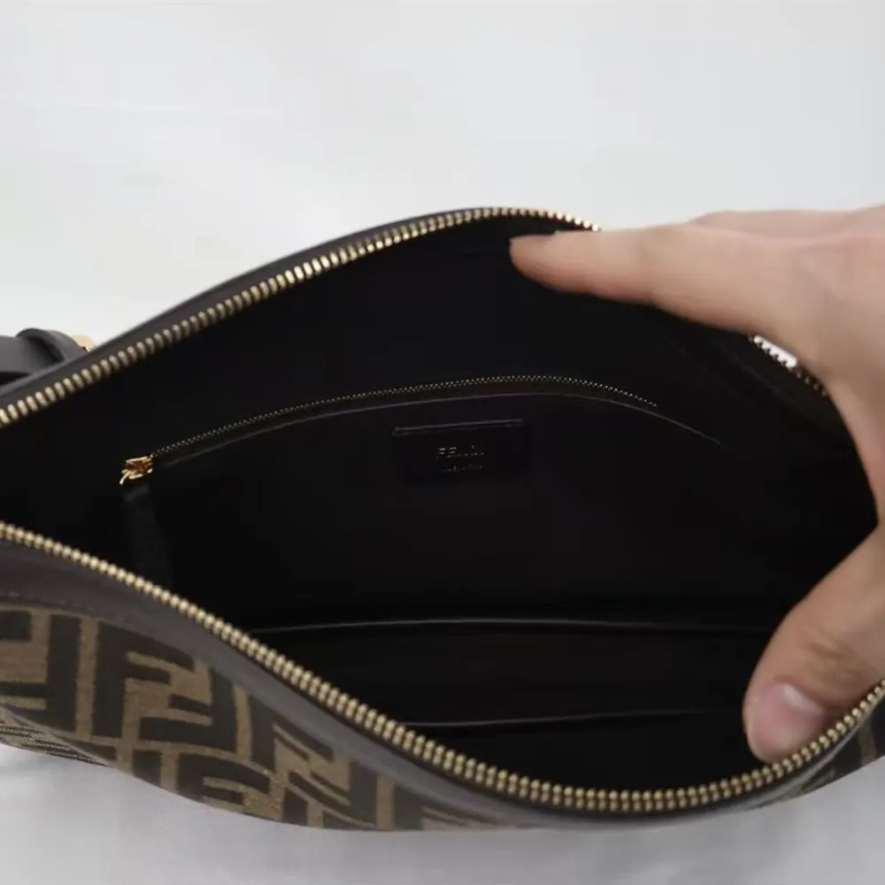 Fendi Men Simply FF Shoulder Bag with Fendi Baguette Motif - image 6