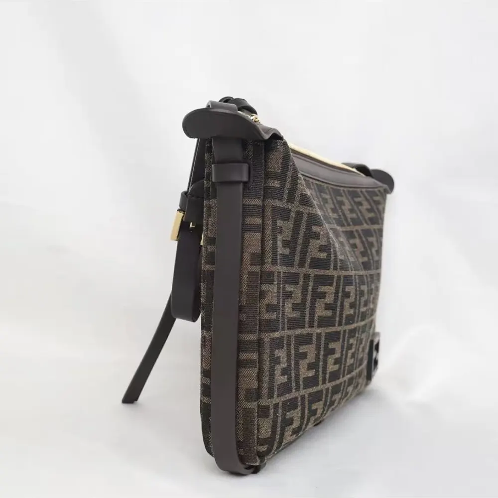 Fendi Men Simply FF Shoulder Bag with Fendi Baguette Motif - image 4