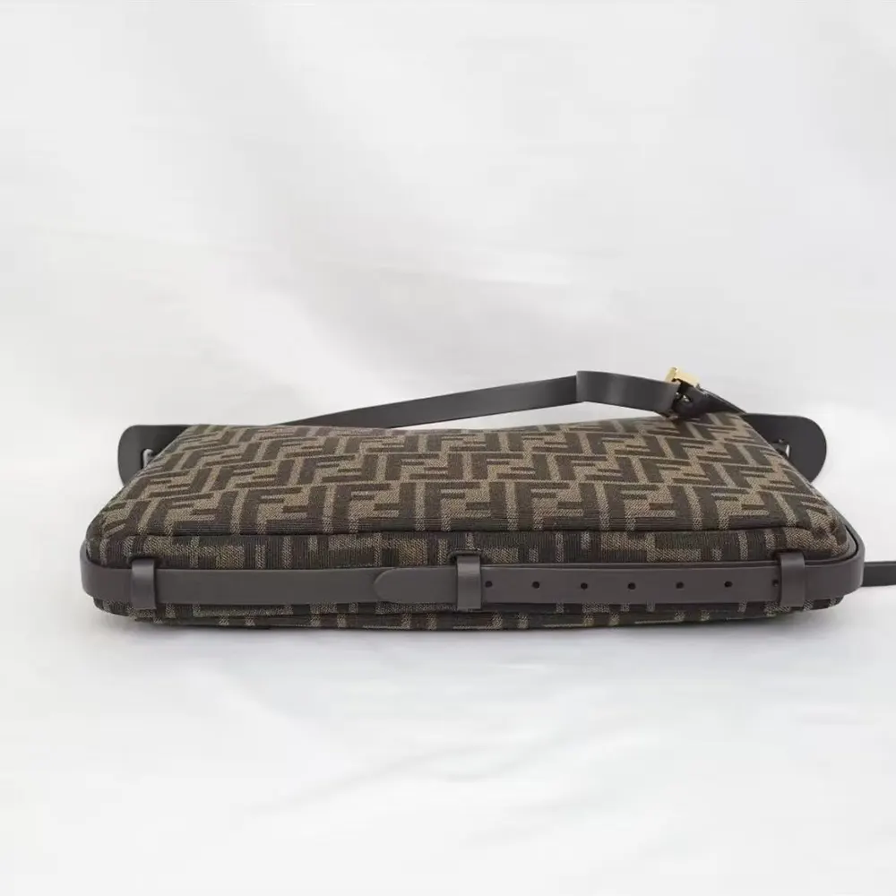 Fendi Men Simply FF Shoulder Bag with Fendi Baguette Motif - image 5