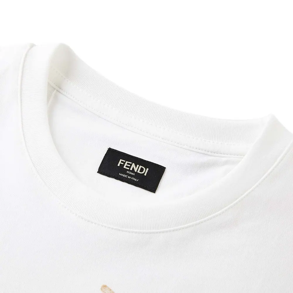 Fendi Women White Cotton T-shirt - image 7