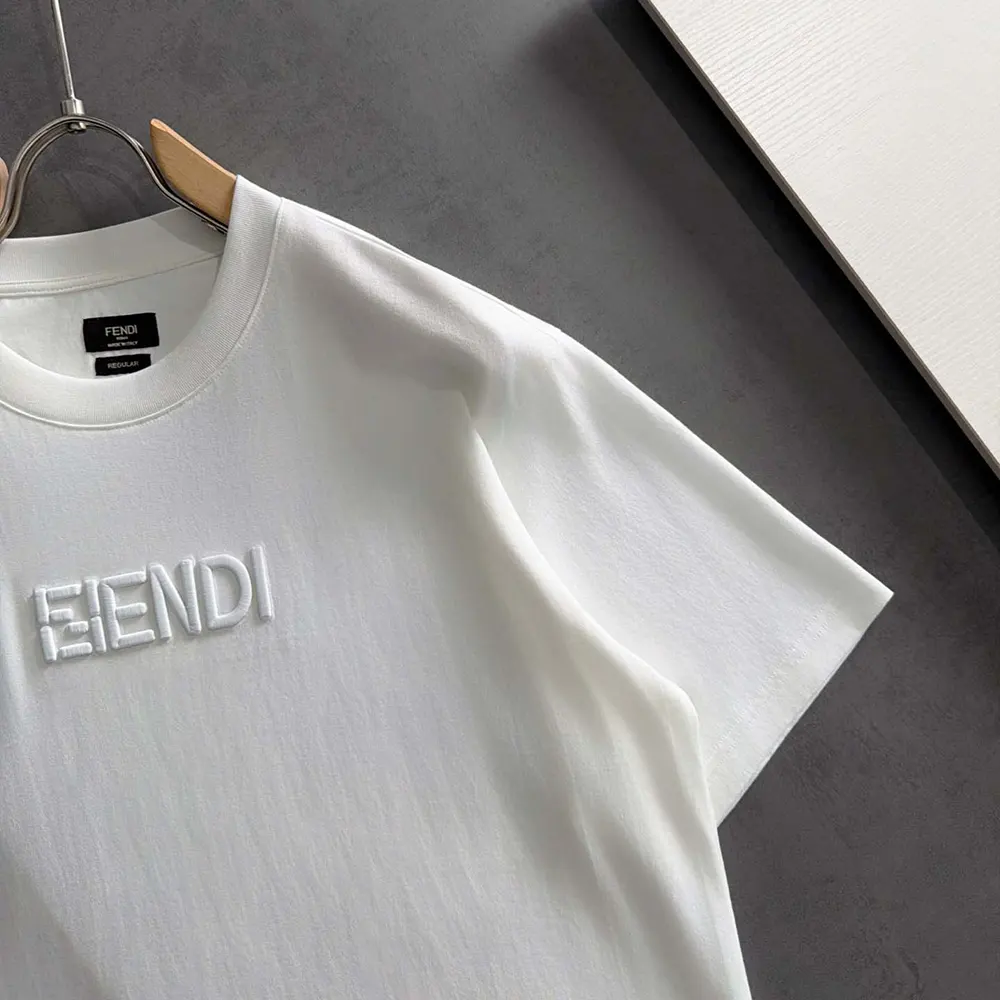 Fendi Women White Cotton T-shirt - image 4