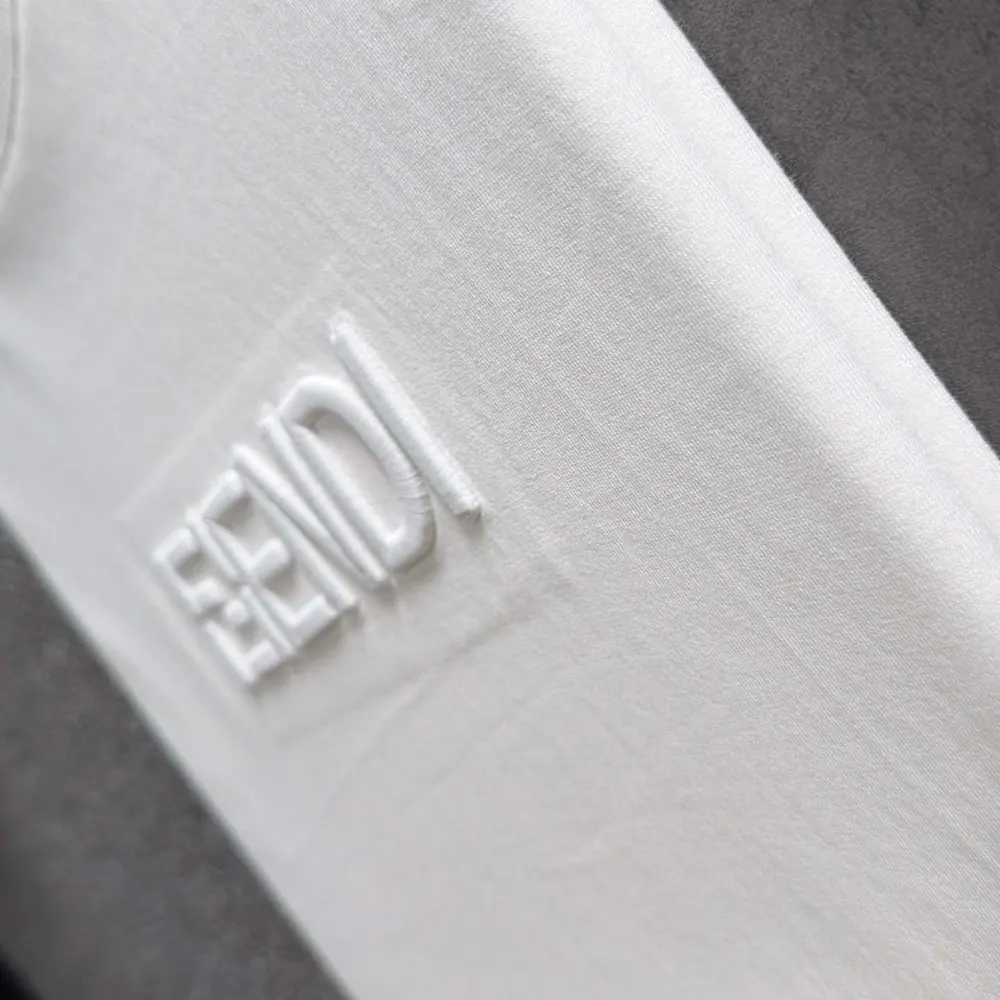 Fendi Women White Cotton T-shirt - image 5
