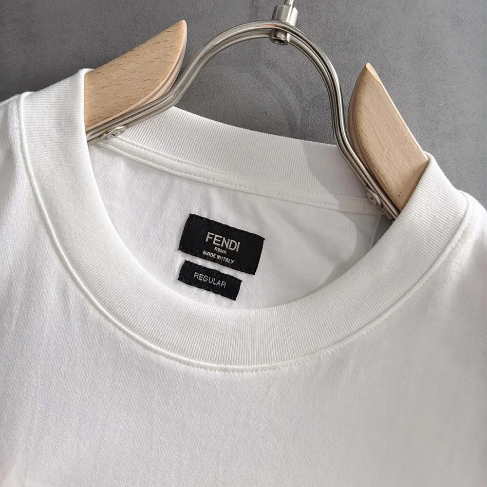 Fendi Women White Cotton T-shirt - image 9