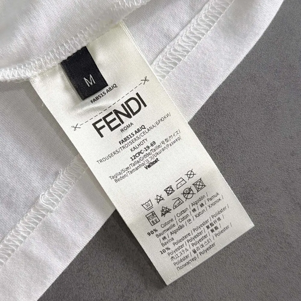 Fendi Women White Cotton T-shirt - image 10
