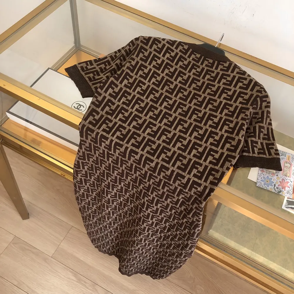 Fendi Women Brown FF Cotton Dress - image 4