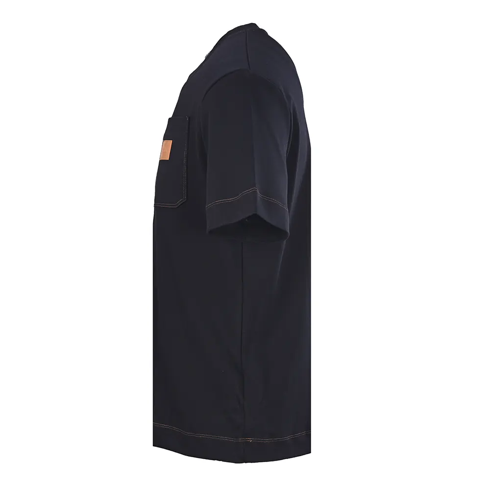 Fendi Men Dark Blue Cotton T-shirt - image 7