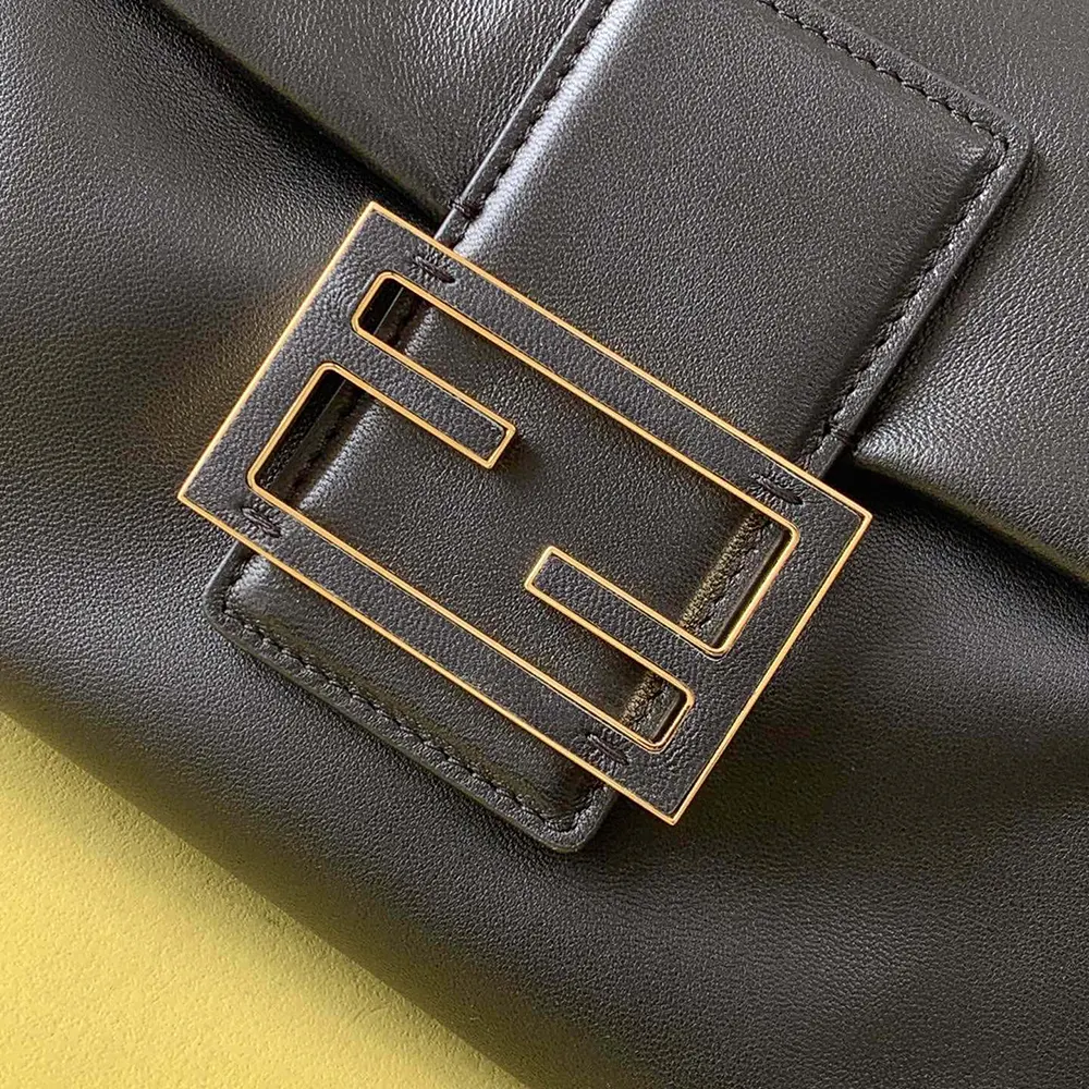 Fendi Women Mamma Baguette Large Nappa Leather Bag - image 8