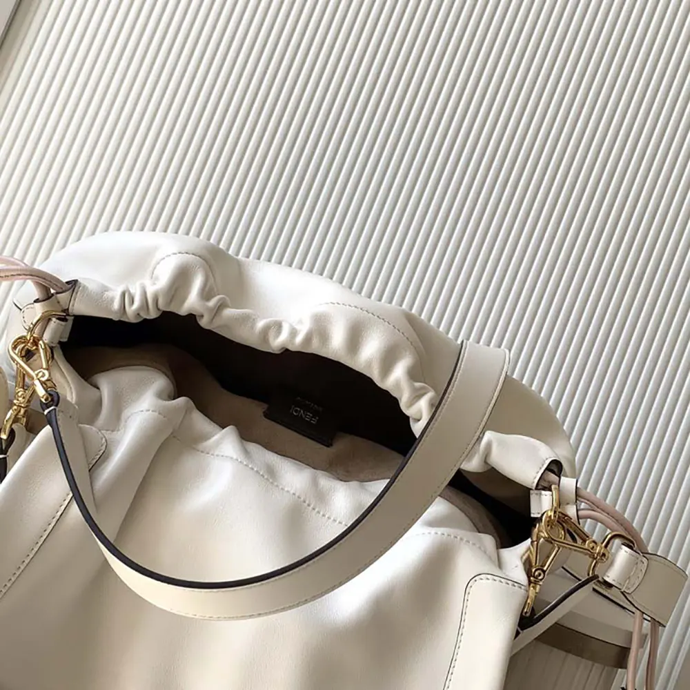 Fendi Women Mamma Baguette Large Nappa Leather Bag - image 15