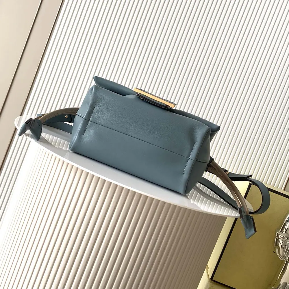 Fendi Women Mamma Baguette Small Mercury Blue Nappa Leather Mini-bag - image 7
