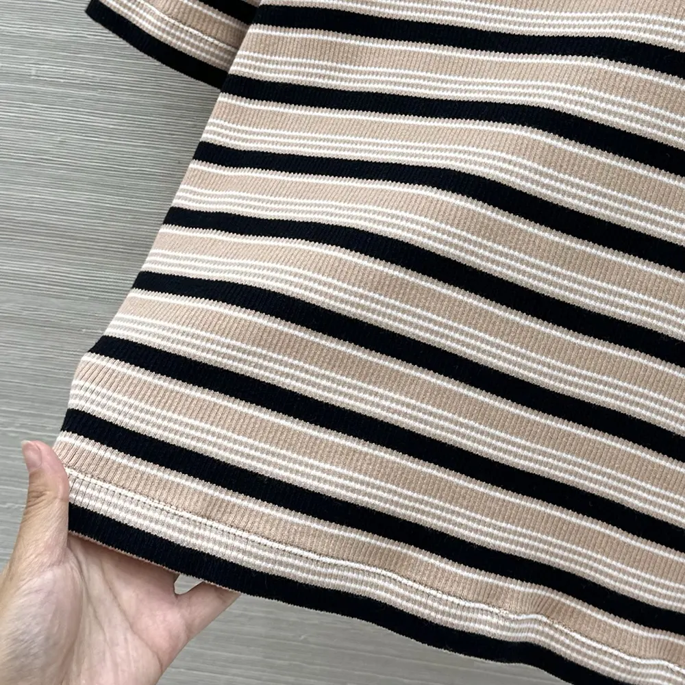 Fendi Women Top Multicolor Striped Cotton Jumper - image 8
