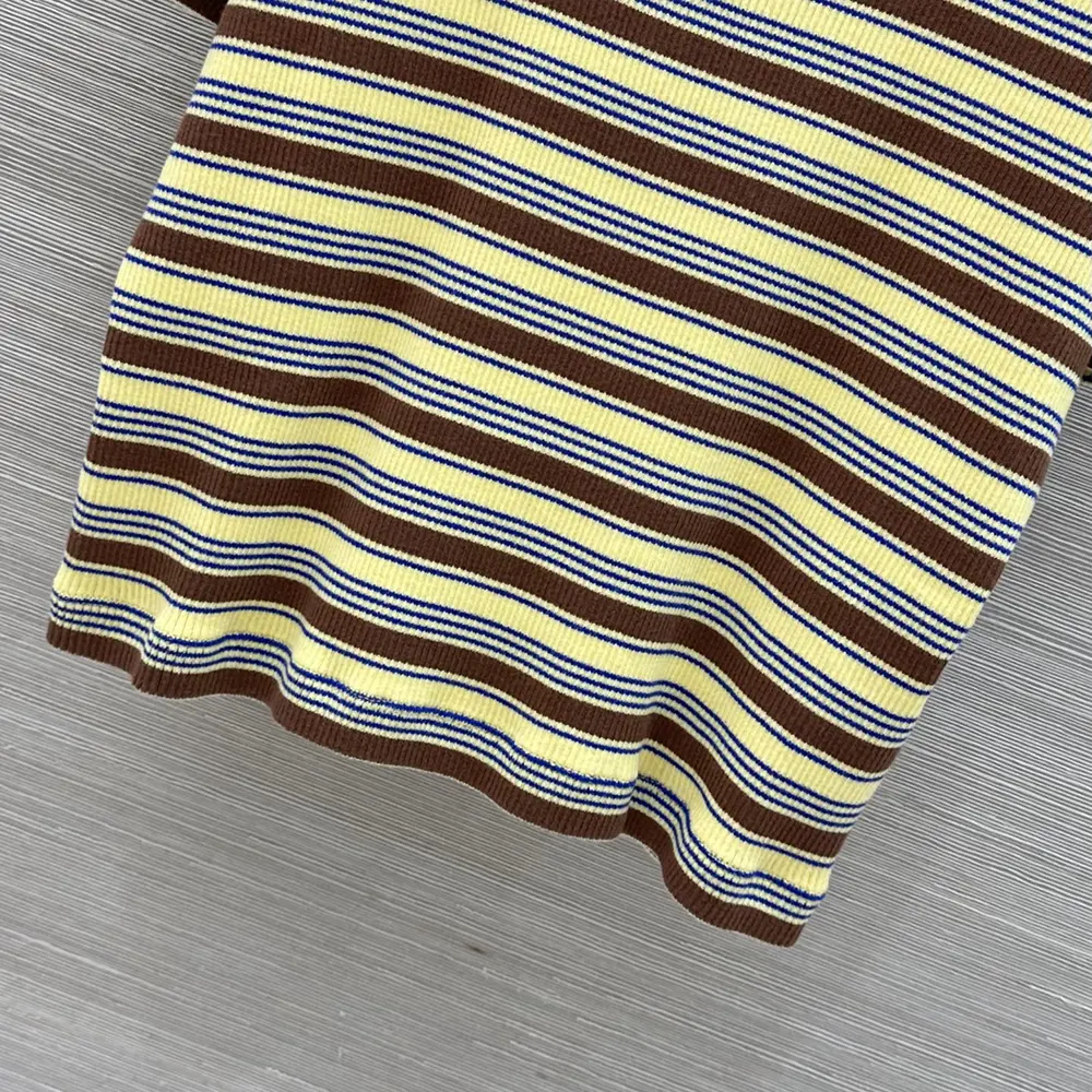 Fendi Women Top Multicolor Striped Cotton Jumper - image 8