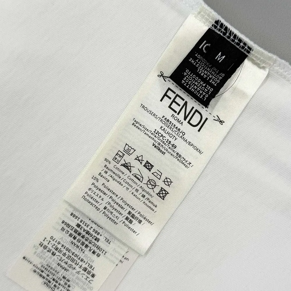 Fendi Men White Cotton T-shirt - image 10