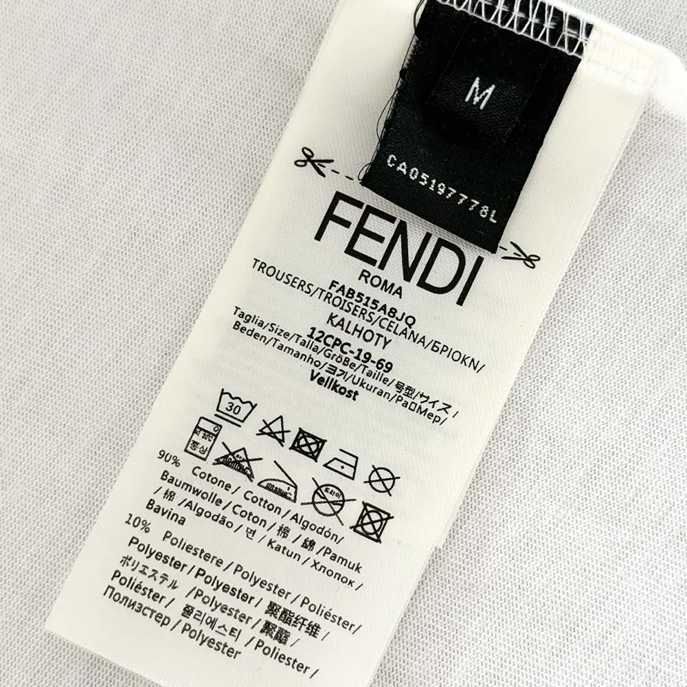 Fendi Men White Cotton T-shirt - image 10