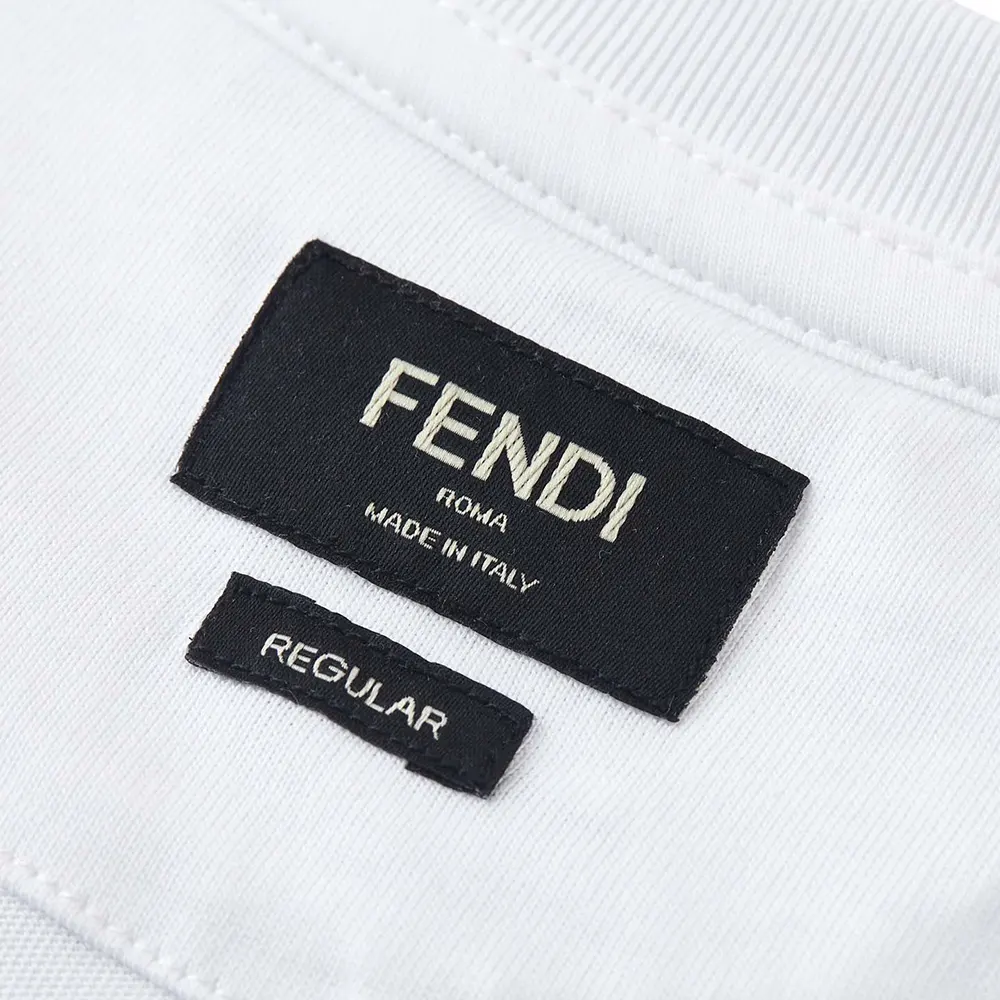 Fendi Men White Cotton T-shirt - image 9