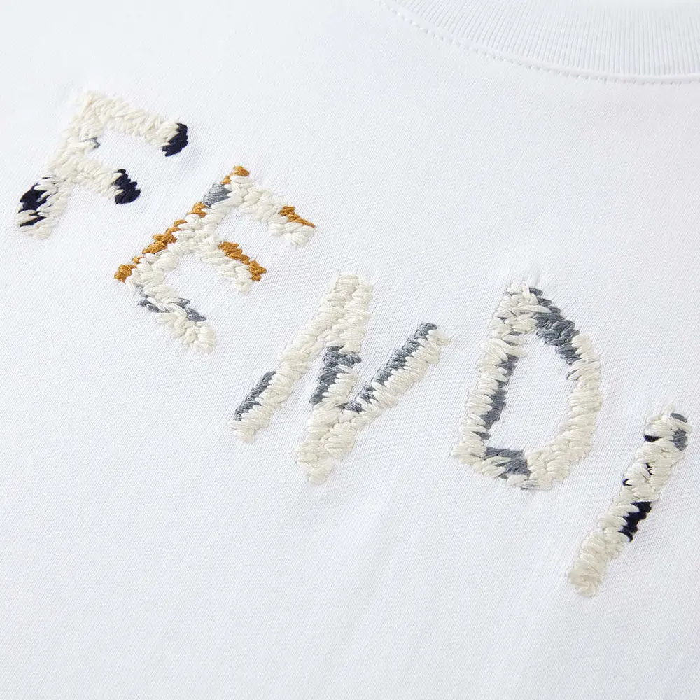 Fendi Men White Cotton T-shirt - image 8