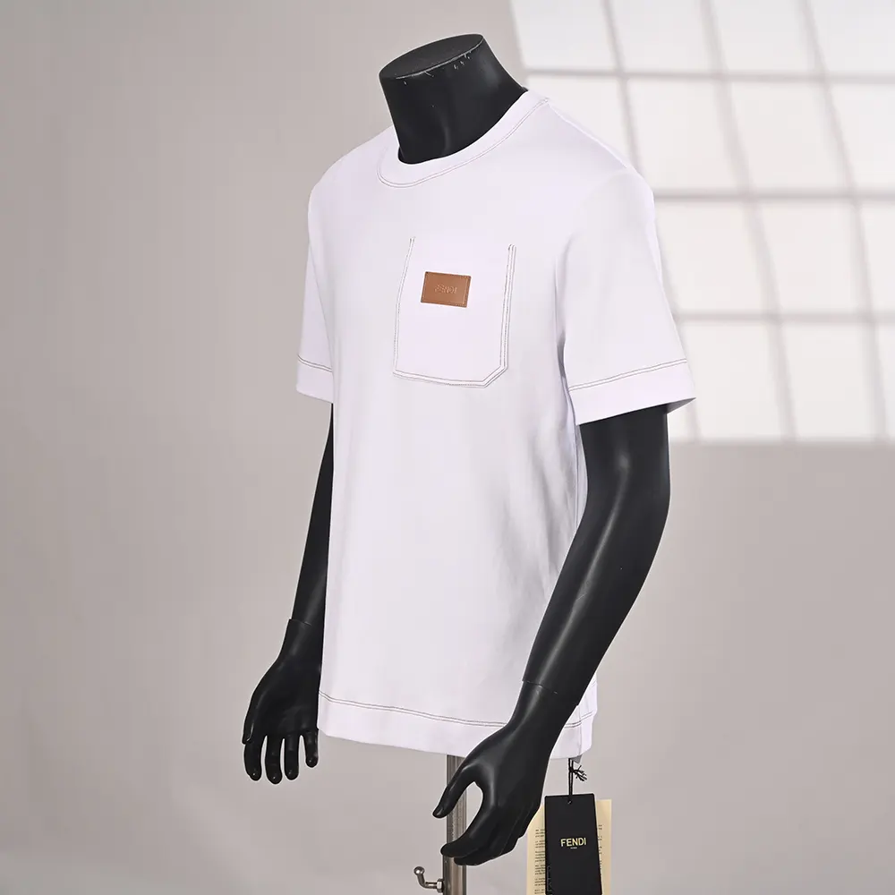 Fendi Women White Cotton T-shirt - image 4