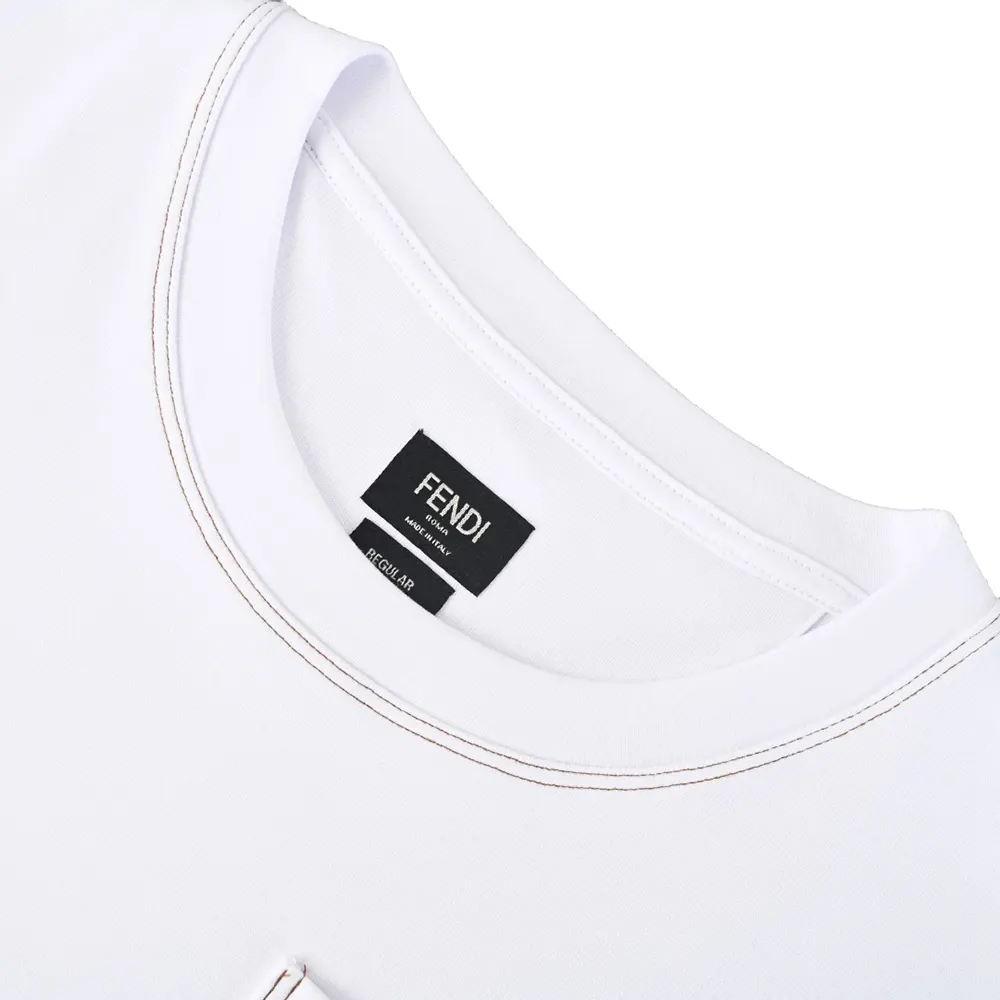 Fendi Women White Cotton T-shirt - image 8