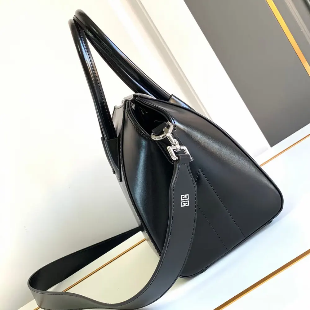 Givenchy Women Mini Antigona Bag in Box Leather-Black - image 4