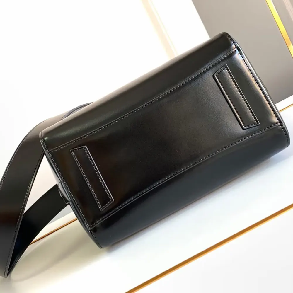 Givenchy Women Mini Antigona Bag in Box Leather-Black - image 5