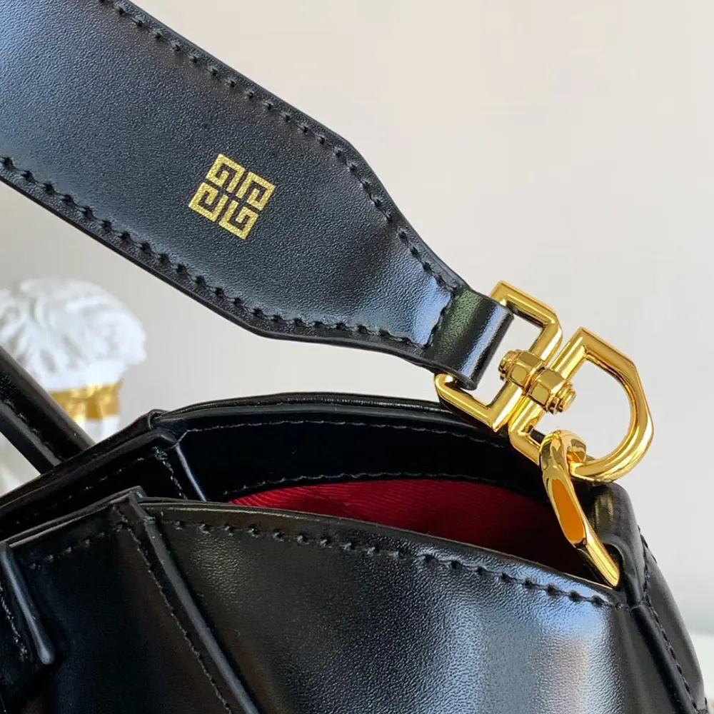 Givenchy Women Mini Antigona Bag in Box Leather-Black - image 9