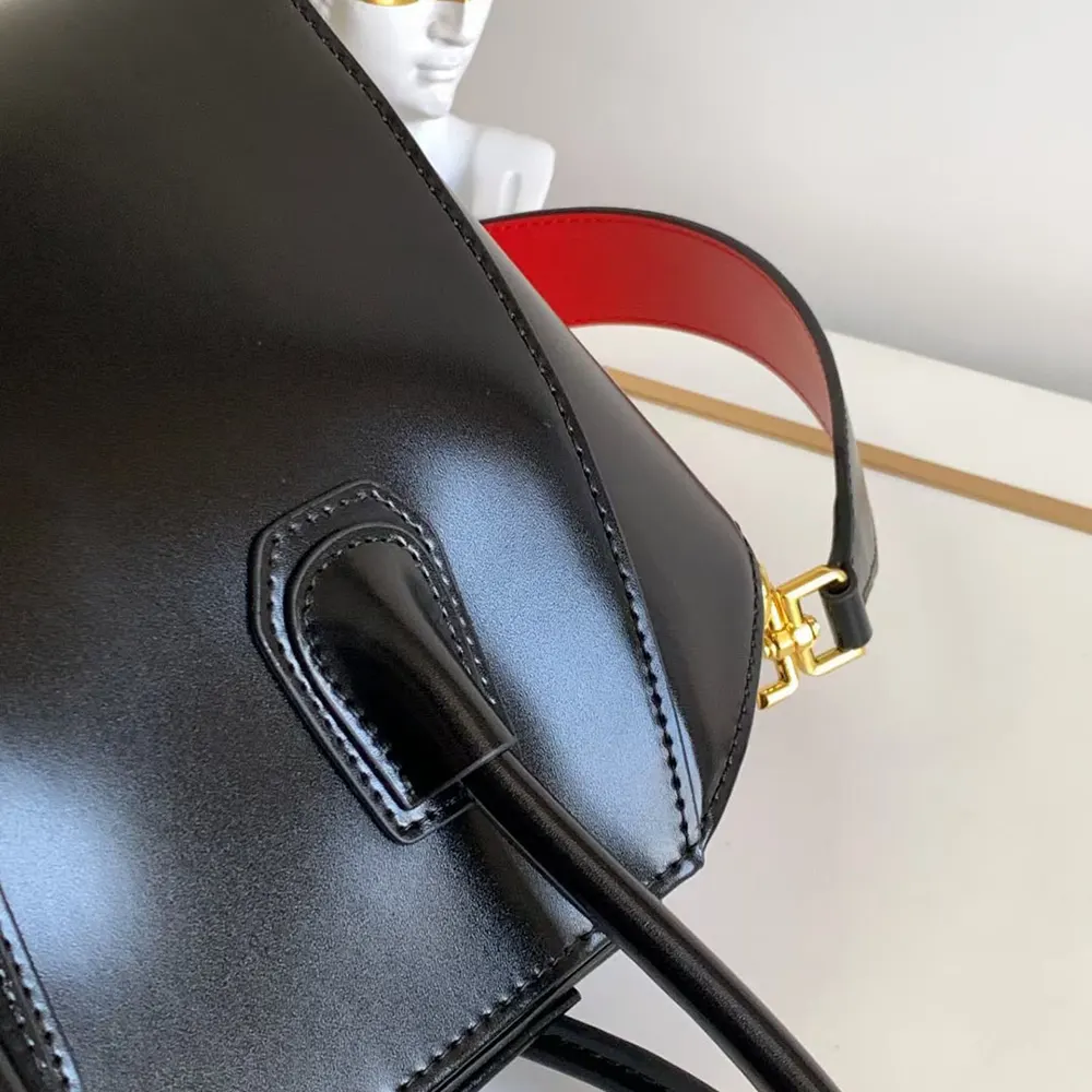 Givenchy Women Mini Antigona Bag in Box Leather-Black - image 8