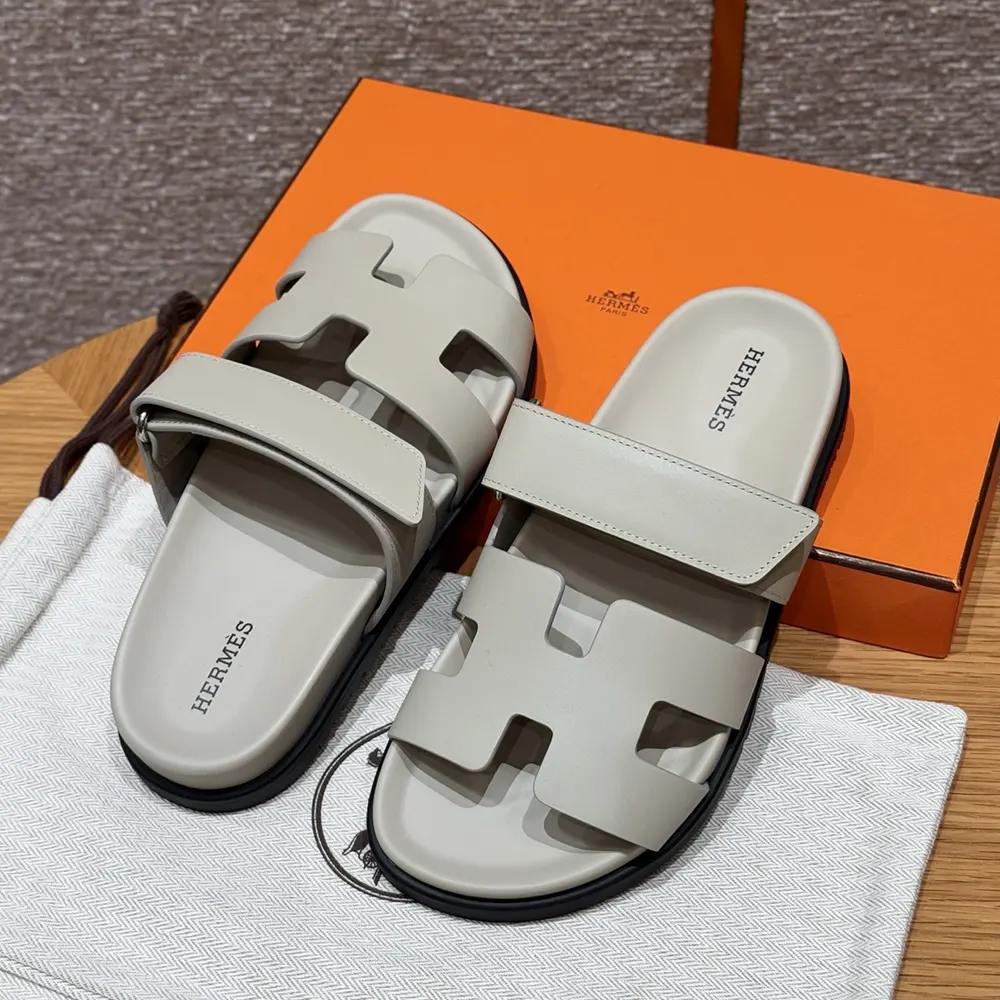 Hermes Unisex Chypre Sandal-Beige Nomade - image 4