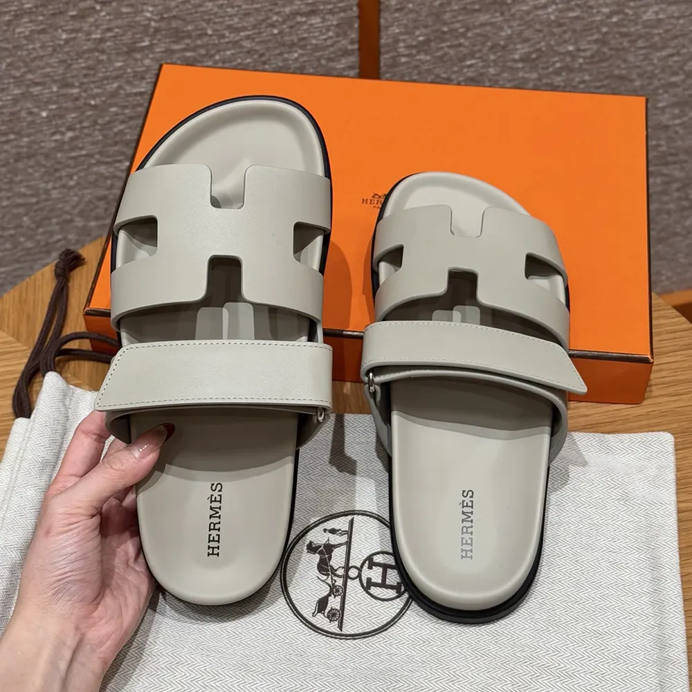 Hermes Unisex Chypre Sandal-Beige Nomade - image 5