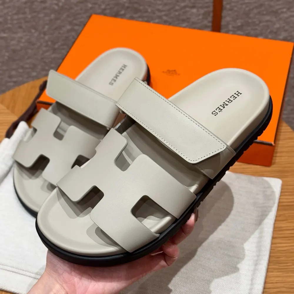 Hermes Unisex Chypre Sandal-Beige Nomade - image 6