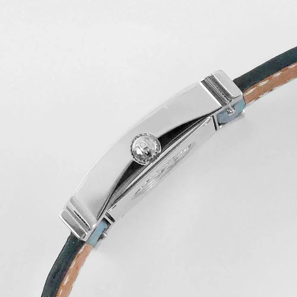 Hermes Women Heure H Watch Small Model 25 mm-Blue - image 6