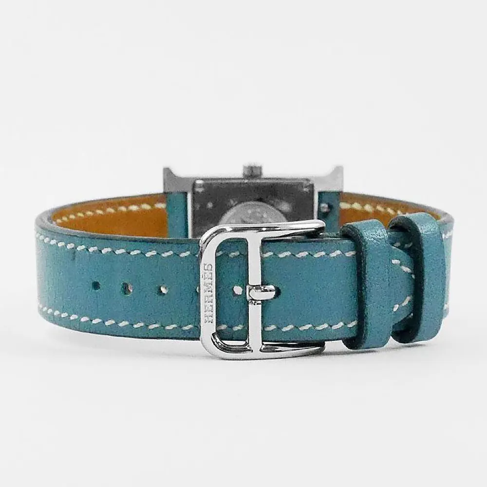 Hermes Women Heure H Watch Small Model 25 mm-Blue - image 4