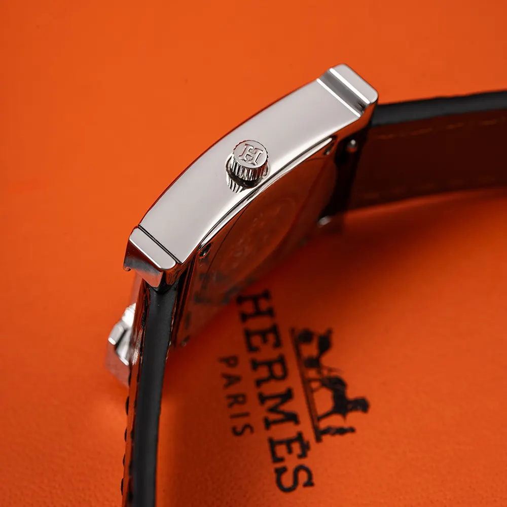 Hermes Women Heure H Watch Mini Model 21 mm-Silver - image 8