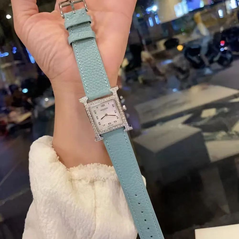 Hermes Women Heure H Watch Small Model 25 mm-Silver - image 6