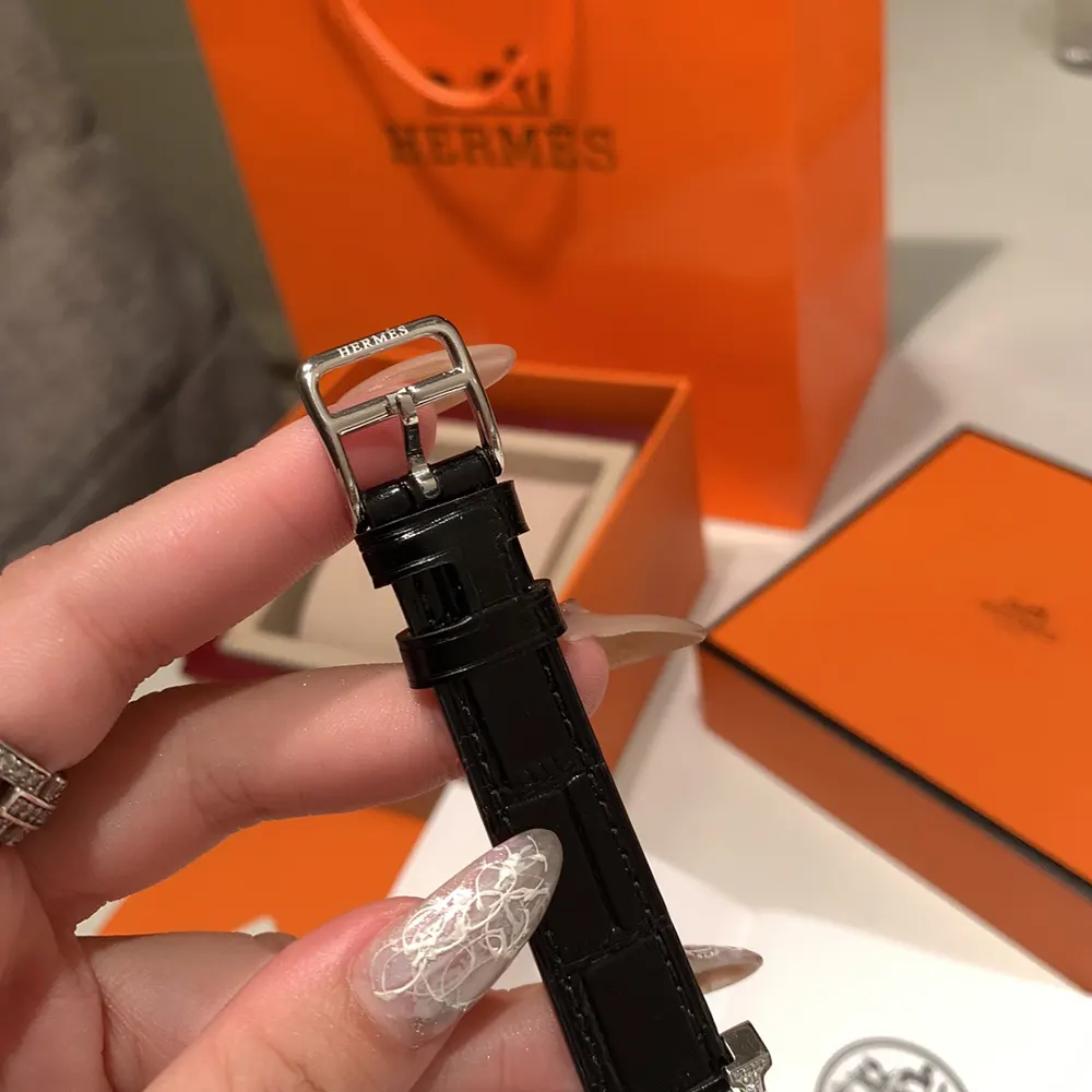 Hermes Women Heure H Watch Small Model 25 mm-Silver - image 4