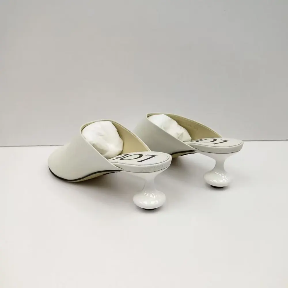 Loewe Women Toy Mule in Goatskin-White - image 4