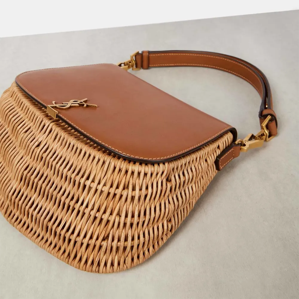 Saint Laurent YSL Women Mini Voltaire Top Handle Bag in Osier - image 4