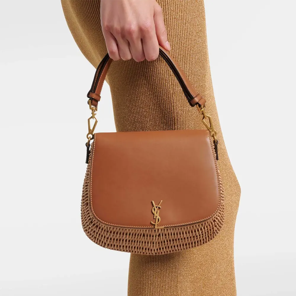 Saint Laurent YSL Women Mini Voltaire Top Handle Bag in Osier - image 5