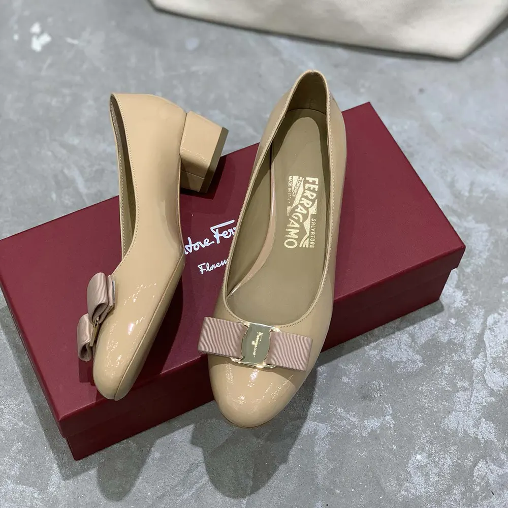 Salvatore Ferragamo Women Vara Pump 3cm Heel-Sandy - image 8