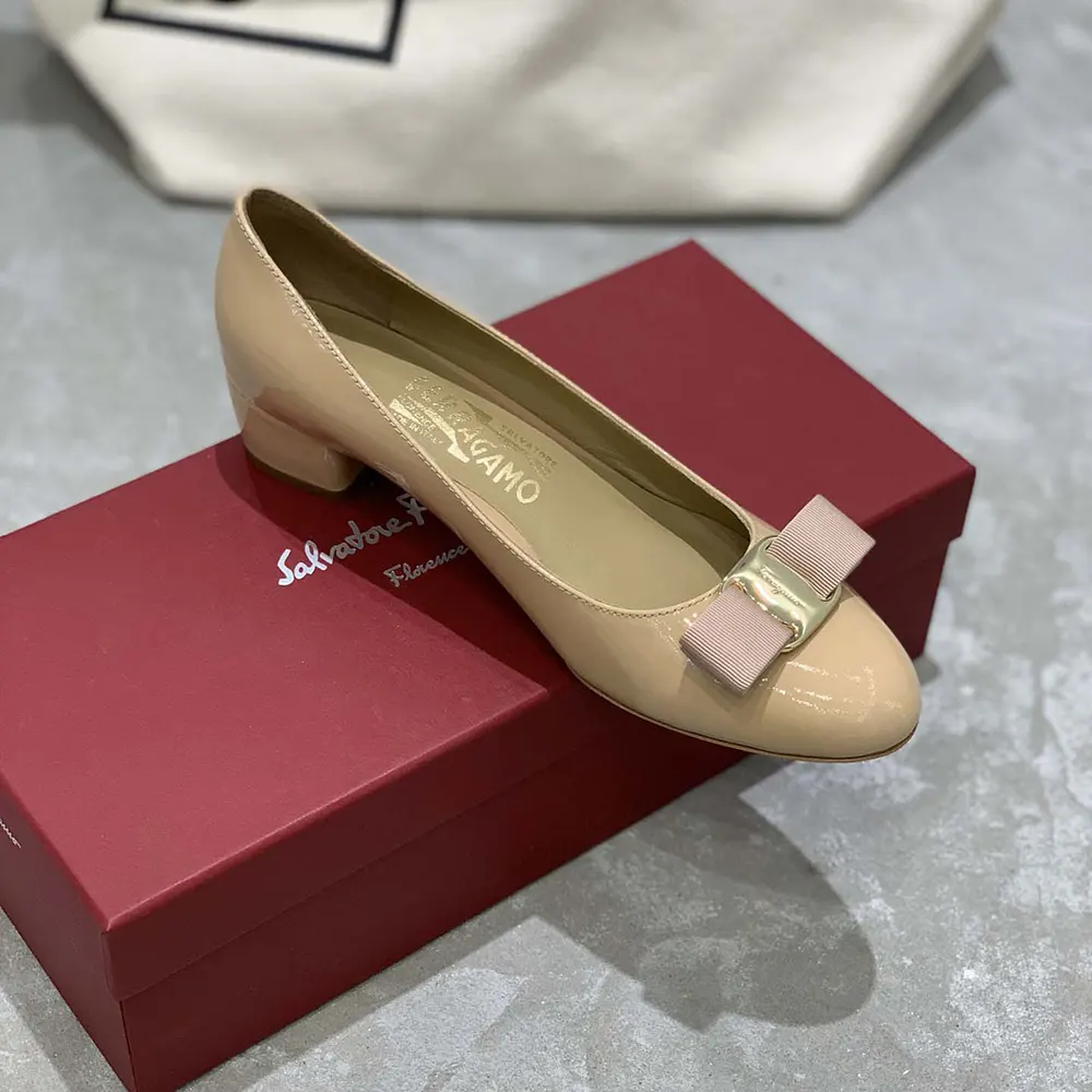 Salvatore Ferragamo Women Vara Pump 3cm Heel-Sandy - image 6