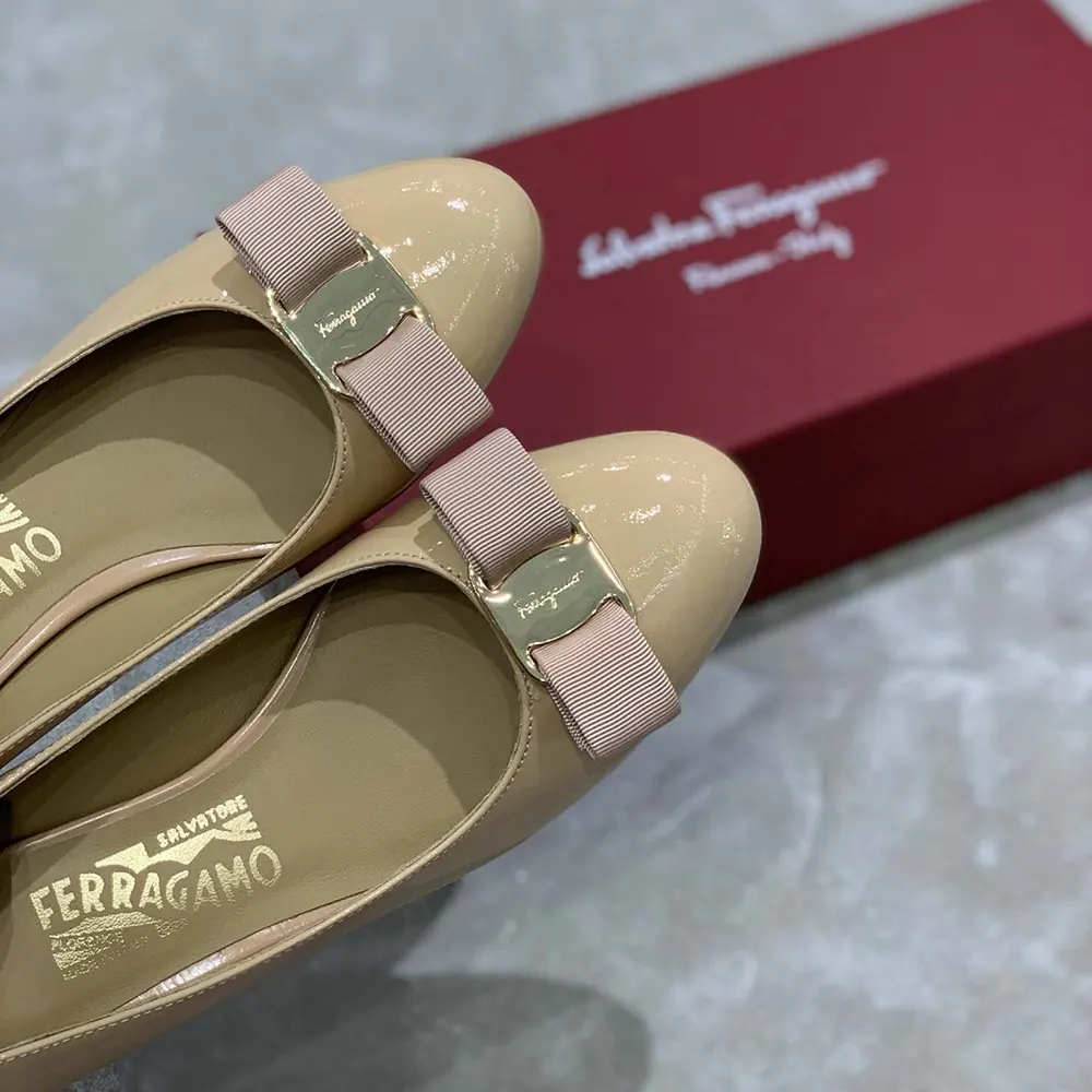 Salvatore Ferragamo Women Vara Pump 3cm Heel-Sandy - image 9