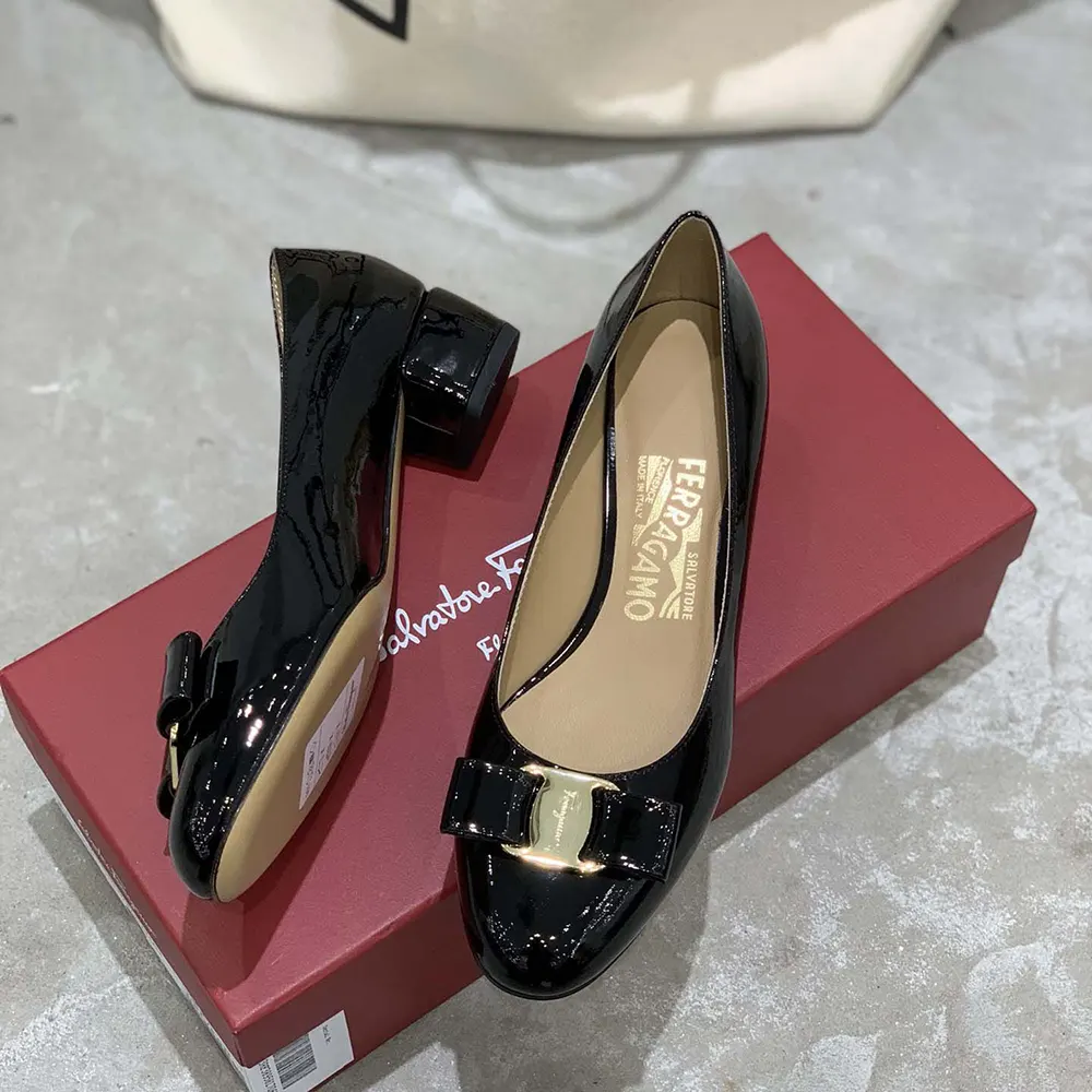 Salvatore Ferragamo Women Vara Pump-Black - image 6